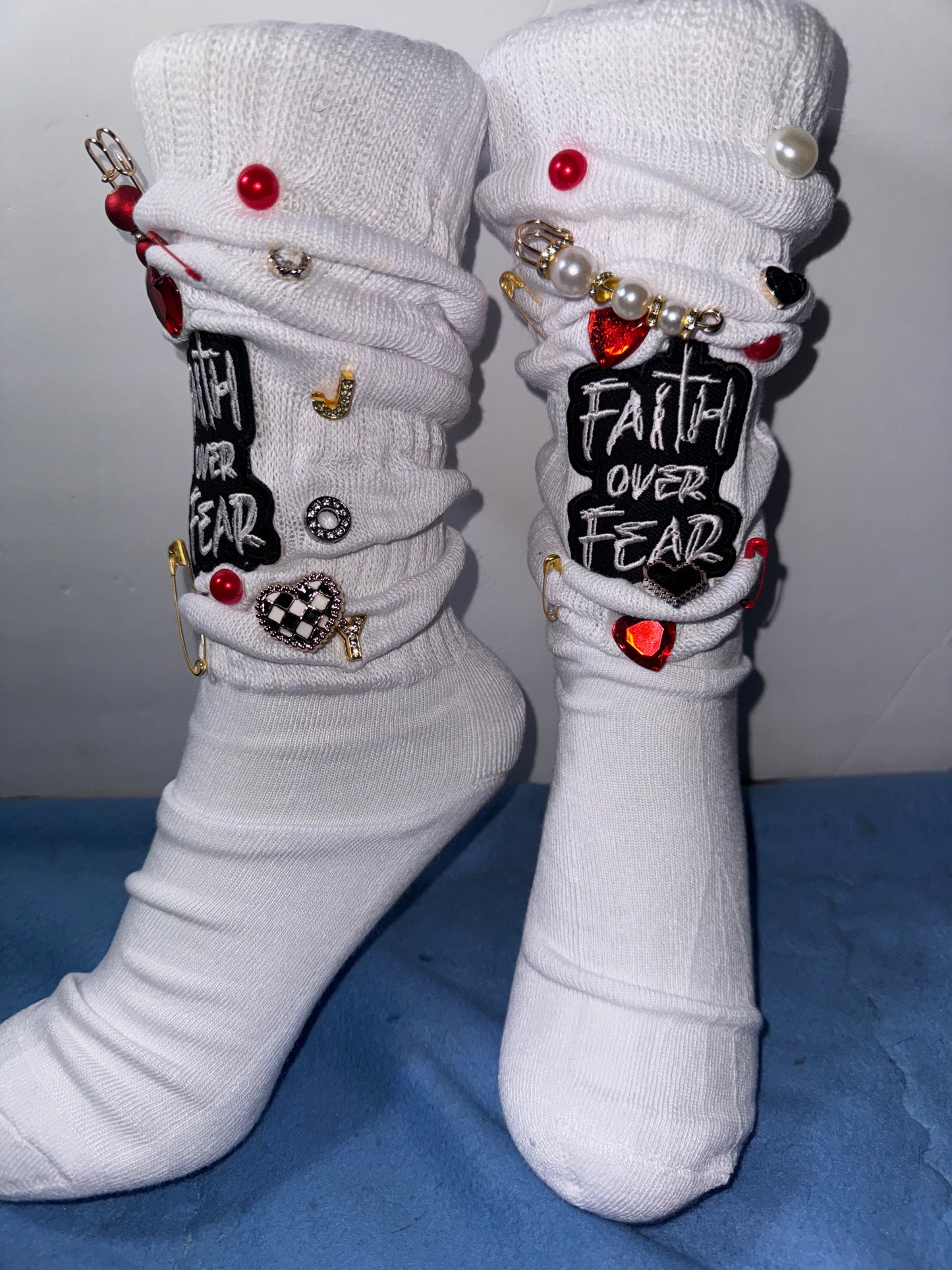 Faith Over Slouch Junk Socks